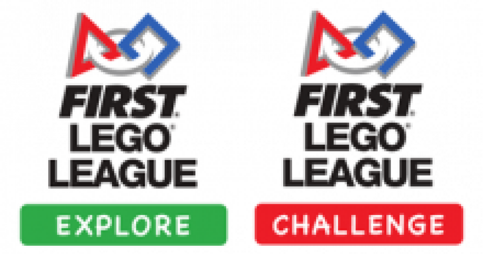 Logos von Firstl Lego League Explore und First Lego League Challenge